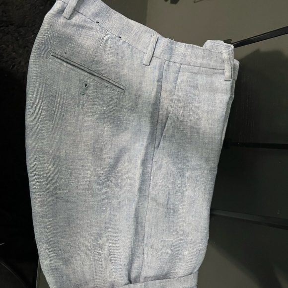 Express Light Blue Double-Breasted Suit - Picture 4 of 6